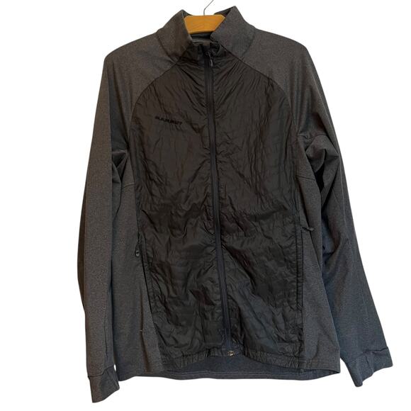 Mammut Teewinot Hybrid Insulated Fleece Jacket Full Zip Gray Nylon Outdoor XL - Picture 1 of 12